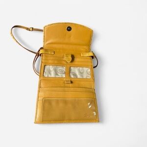 Brighton Mustard Yellow Crossbody Wallet Bag
